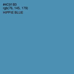 #4C91B3 - Hippie Blue Color Image